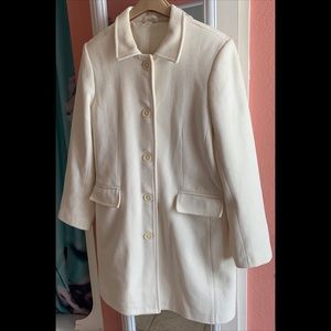 Old Navy Long Peacoat L Cream